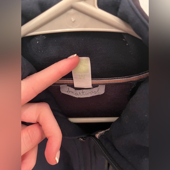 Smartwool Men's Half Zip Pullover Navy Medium - Picture 4 of 7